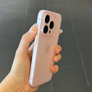 權(quán)速【不發(fā)黃】超薄磨砂軟殼適用蘋果手機iPhone15新款手機殼輕薄簡約iPhone14硅膠男女款全包防摔保護 【薄透粉】極薄磨砂軟殼 iPhone14