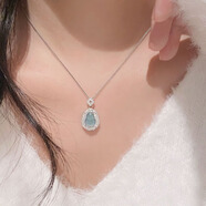 唐小福金枝玉葉翡翠玉吊墜銀項(xiàng)鏈女s925銀鉆鎖骨鏈送女友媽媽生日禮物 【福祿平安】翡翠葫蘆s925銀項(xiàng)鏈