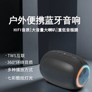 小米部依德國(guó)哈曼卡頓音效藍(lán)牙音箱柏林之聲智能立體小型環(huán)繞低音炮手機(jī)電腦無(wú)線小音響大音量可插U盤(pán)插卡 黑色智能旗艦版電量翻倍 華為蘋(píng)果VIVO通用