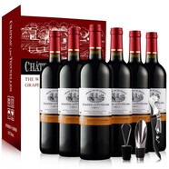 圖利斯法國原酒進口紅酒 圖利斯系列 干紅葡萄酒節(jié)日禮品 750ml 整箱6支