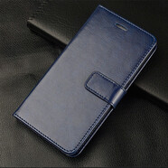 居小智適用4G版紅米note9手機(jī)殼redminote9翻蓋式皮套錢包插卡外殼全包防摔硅膠軟殼保護(hù)套 紅米note9-4G版【寶藍(lán)色】 錢包式皮套