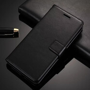 鴻偉科 OPPOA8手機殼翻蓋式錢(qián)包款oppo a8全包防摔皮套6.5保護套男女款PDBM00軟殼 （經(jīng)典皮套）oppoA8-黑色