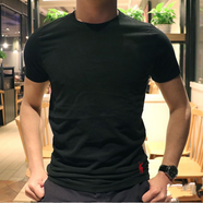 AF【100%純棉透氣】夏季美國af男士短袖t恤潮流百搭圓領(lǐng)打底衫體恤 黑色腳標(biāo)紅鹿 S碼建議100-120斤穿