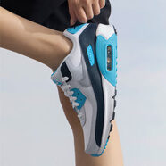 耐克（NIKE） 【極速發(fā)貨】耐克 AIR MAX 90 女子氣墊跑步鞋 HF6358-100  白藍 39