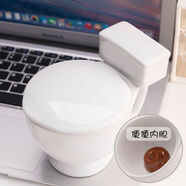 馬桶杯子搞怪創(chuàng)意惡搞搞笑情侶馬克杯送男女朋友生日禮物 珍珠白馬桶杯+蓋內(nèi)便便 1個(gè) 250ml