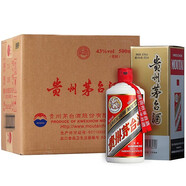 茅臺（MOUTAI）貴州茅臺 醬香型白酒 43度 500mL 6瓶 茅臺飛天
