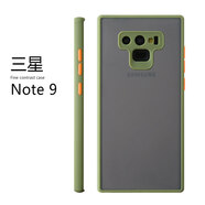 諾康士適用 三星note10手機殼note20ultra硅膠note10plus攝像頭全包邊防摔保護套 三星note9-軍綠色(鏡頭全包殼)