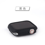 iSeriseWatch適用iwatch8/7/se保護(hù)殼蘋果手表s10代硅膠殼套apple watch6全屏防摔 黑色 40mm(4-6代/SE)