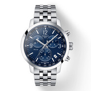 Tissot 天梭 瑞士手表 PRC200系列多功能鋼帶石英男士手表 T114.417.11.047.00