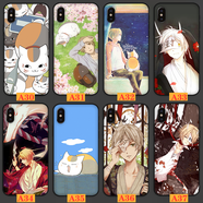 WENYAFF 適用蘋果17Air/16/15/14/13/12/11promax手機殼6s/7/8P男女iPhoneXSMAX玻璃14/15/16plus硅膠軟套 夏目友人帳-動漫周邊 硅膠磨砂軟殼