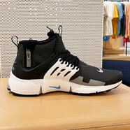 耐克（NIKE）男鞋休閑鞋春秋新款運動(dòng)鞋AirPresto中幫跑步鞋 DC8751-002黑白配色 44