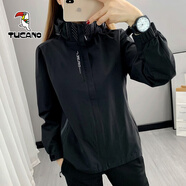 啄木鳥(niǎo)沖鋒衣女士三合一秋冬加厚保暖情侶西藏登山服外套女團購定制LOGO 女薄款黑色單外套 2XL(建議女125斤男150斤左右)