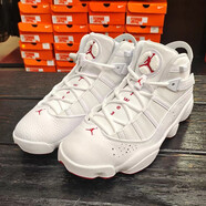 耐克（NIKE）男鞋 2025秋夏季新款Air Jordan 6 AJ6黑紅六冠王男子中幫籃球鞋3 322992-116復古白紅 42.5