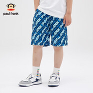 大嘴猴（paul frank）童裝兒童褲子2025夏季休閑百搭戶外運(yùn)動(dòng)潮流男童印花沙灘短褲 藏青色 130