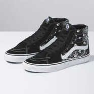 范斯（Vans）經(jīng)典Flame火焰系列 夜光外星人 男女同款休閑板鞋滑板鞋 BANDANA SK8-HI 標(biāo)準(zhǔn)40/US7.5