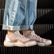 耐克（NIKE）新款女鞋 Air Jordan 11 Low AJ11 黑粉 低幫大魔王 籃球鞋 AH7860-105 玫瑰金 38