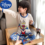 迪士尼（Disney）奧特曼睡衣男童春秋薄款長袖2024新款男孩寶寶兒童家居服夏季 YT-迪伽【全棉】 120碼【高105-115CM重31-35斤】