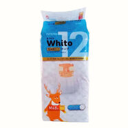 nepia拉拉褲whito尿不濕嬰兒透氣尿不濕加夜拉拉褲 Whito紙尿褲12小時M碼-48片