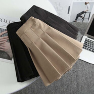 泡泡橙（BUBBLE ORANGE）女童半身裙兒童毛呢裙秋冬季學(xué)院風(fēng)女孩百褶裙短裙子時(shí)尚洋氣jk風(fēng) 卡其色毛呢半身裙 90(建議高85左右)