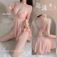 GFM情趣內(nèi)衣性感睡衣女士露乳透明蕾絲超短裙成人用品制服丁字褲197