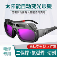 自動變光電焊眼鏡 電焊眼鏡焊工專用 防強光防護護目鏡 氬弧焊焊接燒焊氬弧焊防護目鏡 分體雙片眼鏡＋10片保護片