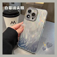 尚閃千適用于vivoY37手機殼自帶鏡頭膜Neo6漸變羽紗X100直邊透明S18硅膠軟邊IQOOZ9全包防摔 【自帶鏡頭膜羽紗】 Y36