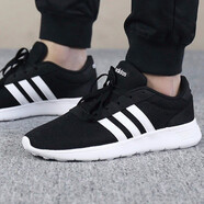 阿迪達(dá)斯 （adidas）跑步鞋男鞋2025新款夏季ALPHACOMFY輕便網(wǎng)面透氣運(yùn)動(dòng)鞋休閑鞋 B28141黑色亮白 42.5