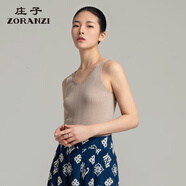 ZORANZI 莊子女裝夏季針織背心女士純色吊帶百搭舒適內(nèi)搭上衣WKQ12426 幸運(yùn)米色 XL 175/96A