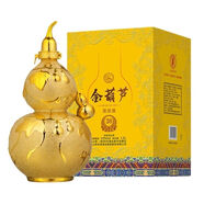 晉義源福祿滿(mǎn)堂酒金葫蘆造型陶瓷瓶清香型白酒純糧優(yōu)級白酒送禮擺件白酒 53度 1500mL 1壇 【庫存少】