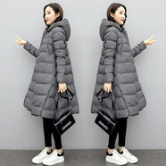 丁唯唯孕婦棉衣冬裝棉服女秋冬外套韓版寬松孕后期棉襖懷孕衣服冬季 灰色 M（90-125）