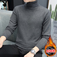 花花公子（PLAYBOY）毛衣男高領(lǐng)秋冬季針織衫男士外套男裝保暖打底衫線衣服