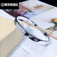 嬴美人 銀手鐲女時尚螺絲釘永恒之環(huán)999足銀鐲子封口式幸運草銀手環(huán)送女 螺絲釘閉口手鐲約25克