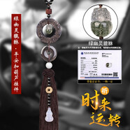 卡麗蒂（KALIDI）天然黑曜石汽車(chē)掛件貔貅葫蘆車(chē)掛飾品車(chē)載車(chē)內吊飾男墜高檔寓意平 天然冰種黑曜石貔貅-綠幽靈貔貅-平安扣葫蘆
