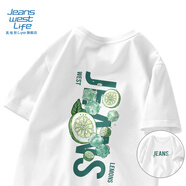JEANSWEST LIFE真維斯多巴胺短袖男t恤夏季潮牌寬松純棉體恤男女半袖寬松上衣