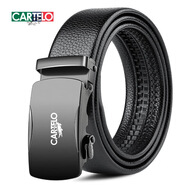 卡帝皮帶樂(lè )真皮男士品牌高檔自動(dòng)扣商務(wù)褲腰帶男潮流簡(jiǎn)約時(shí)尚百搭 黑扣83 120cm