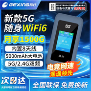 格行隨身wifi5G官方正品移動無線WiFi便攜式免插卡車載路由器wifi6無線網卡5g隨身wifi6無限流量2025款 5G極速版WIFI6-智能顯示屏（續(xù)航長 不限速）