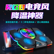 越來(lái)越酷 適用三星星曜7系散熱器 15.6英寸NP750XBE筆記本散熱器350XAA 電腦降溫支架 冰魔13【RGB炫光+7檔調節+手機支架】 500R5M 15.6英寸