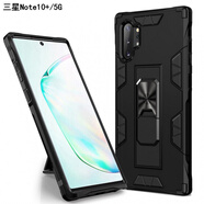 喬歡歡新品Samsung三星note10+手機殼5G三防摔滑氣囊全包GAlaxy note10保護套 【隱形收納支架Note10+/5G】黑色(配全屏膜