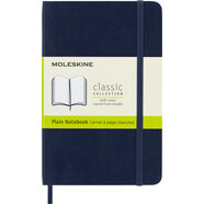 MOLESKINE 軟面純白寶藍色筆記本(口袋型)