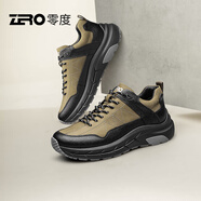 零度Zero男鞋2025秋季新款戶外運(yùn)動(dòng)鞋男防滑減震耐磨透氣徒步休閑鞋子 卡其色 41