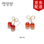 相思樹櫻桃蚊香盤耳夾無耳洞女可愛日常可夾耳環(huán)小巧蝴蝶結(jié)耳飾 耳釘