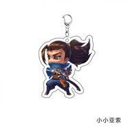 達(dá)聞西小小格溫玩偶掛件  小小格溫掛件玩偶亞索英雄聯(lián)盟周邊可愛二次元 小小亞索-疾風(fēng)劍豪
