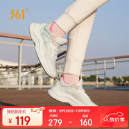 361°運(yùn)動(dòng)鞋女秋季網(wǎng)布透氣健身輕便休閑厚底慢跑步鞋子女682232210-1
