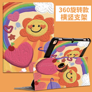 琪昱新款步步高S9保護(hù)套bbk步步高s5d家教機(jī)s8旋轉(zhuǎn)14.2殼s3pros新款s6全包硅膠12.7防摔a2學(xué)習(xí)機(jī)卡通x3 草莓太陽笑臉【旋轉(zhuǎn)款】配鋼化膜 步步高S8/S9   14.2英寸