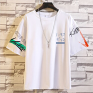 輕仙孤獨搖滾t恤周邊動(dòng)漫衣服后藤一里同款cos短袖夏季結束樂(lè )隊半袖 白色3號 XL 【120-140斤】