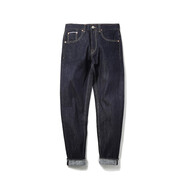 Mbbcar小腳Mbbcar歐美西海岸原宿潮重磅洗水黑牛赤耳丹寧牛仔褲718A 洗水藍加厚磨毛款 28 /M