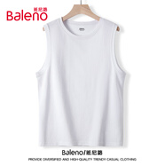 班尼路（Baleno）純棉背心男夏季美式潮牌男款運(yùn)動坎肩休閑寬松設(shè)計感男士無袖上衣