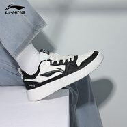 李寧女鞋冬季2026新款運動(dòng)透氣板鞋增高潮流經(jīng)典休閑女版潮鞋小白鞋 熊貓黑白/行初 35 (215mm)