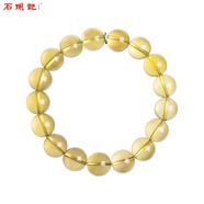 石頭記（istone）黃水晶手鏈單圈黃晶手串簡(jiǎn)約新中式生日禮物送女友 C款12mm（219601419）