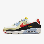 耐克 Nike Air Max 90 復(fù)古混搭男士氣墊緩震跑步鞋 休閑運動跑鞋 DV2116-700 黑白橙紅 標準42/US8.5